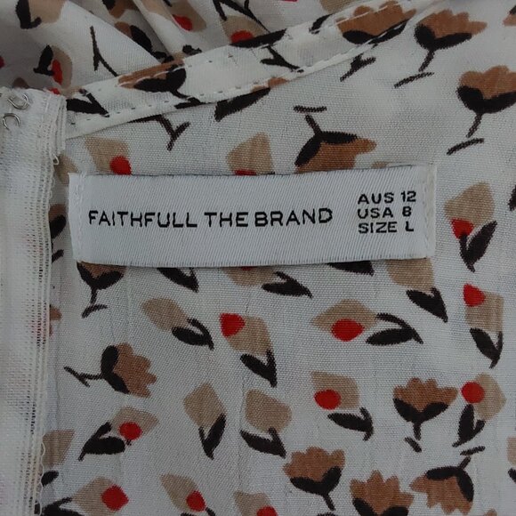 Faithfull the Brand Vanelli Floral Tie Waist Mini Dress Great Condition - 8 - Picture 13 of 15